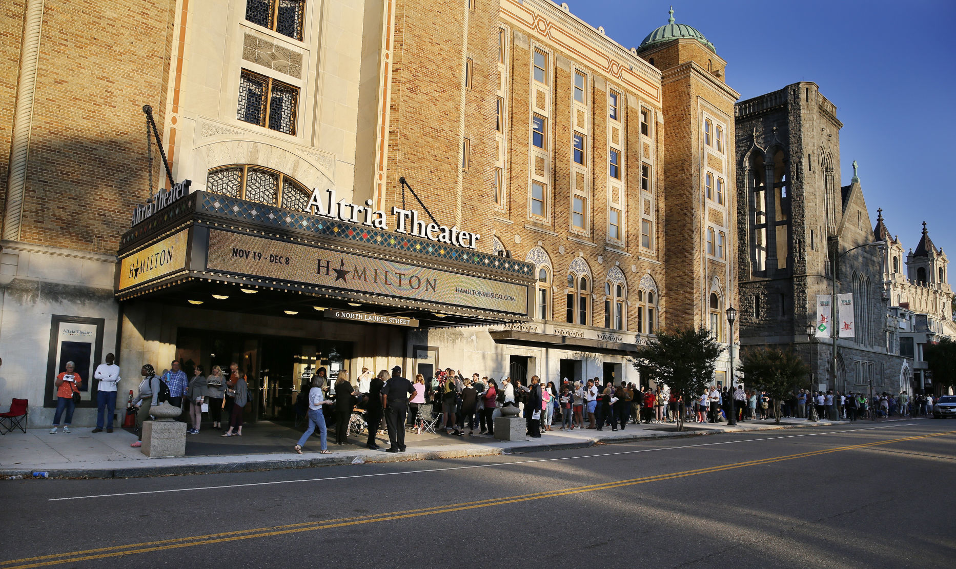 Hamilton altria outlet theater