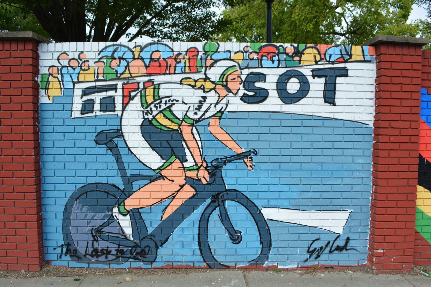 PHOTOS Bike race murals on Belvidere