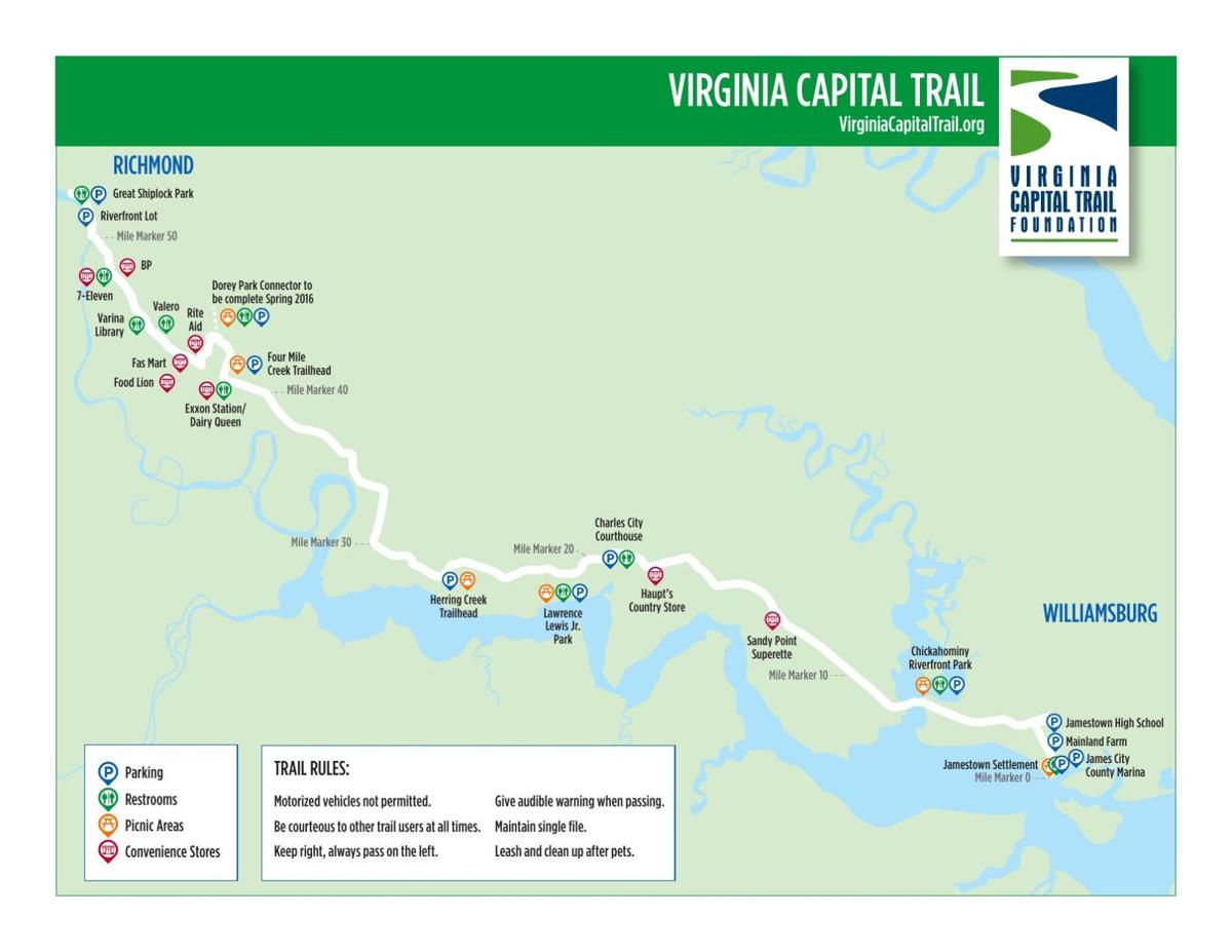 Cyclists in high gear over Virginia Capital Trail | Local ...