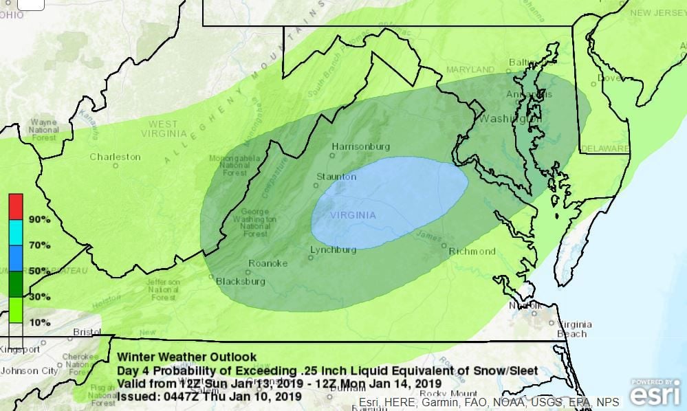 THURSDAY UPDATE Richmond's snow forecast is still complicated. Blame