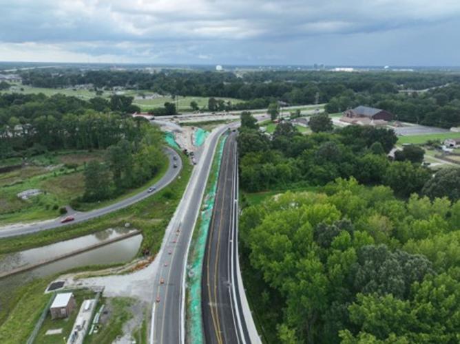 Traffic to shift onto new lane at I-64 east ramp to I-464 north (exit 291A)