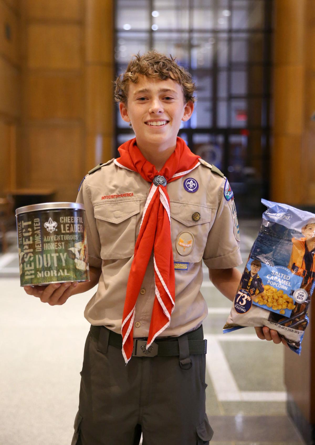 goochland boy scout who sold 51 420 worth of popcorn is virginia s