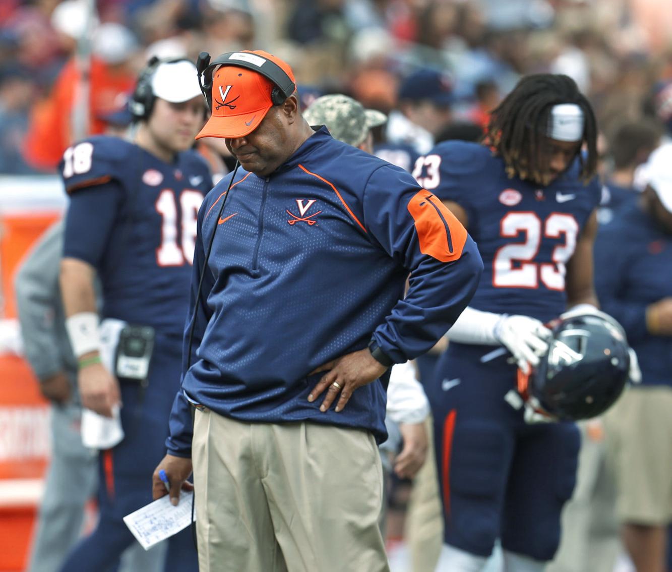 UVa football coach Mike London resigns after 4th straight losing season