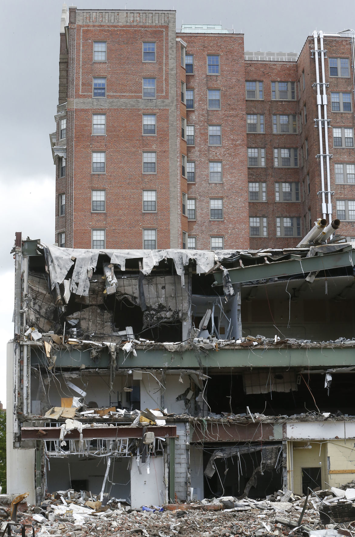 PHOTOS Demolition of Franklin Street Gym Richmond Latest News