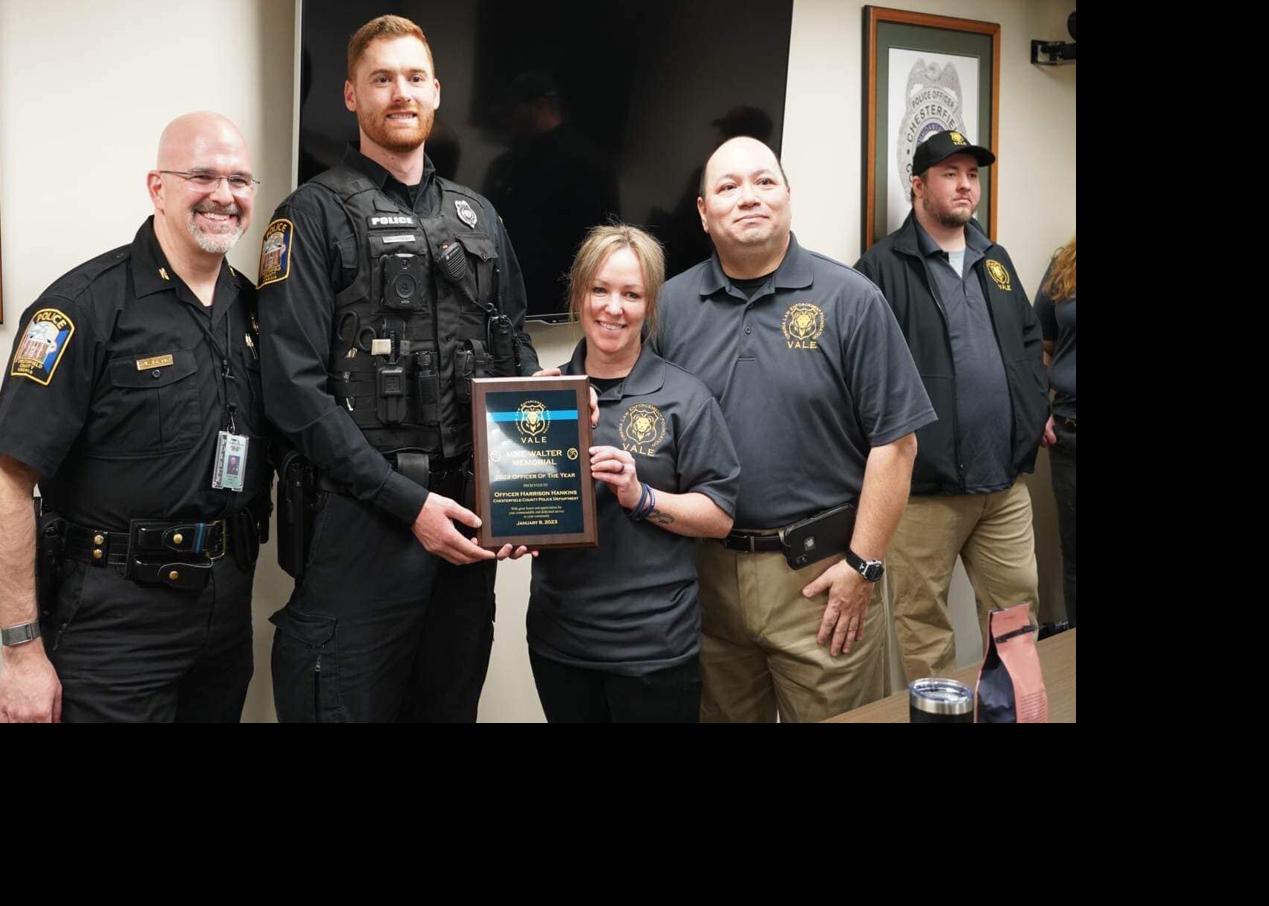 Officer honored in Powhatan trooper's memory