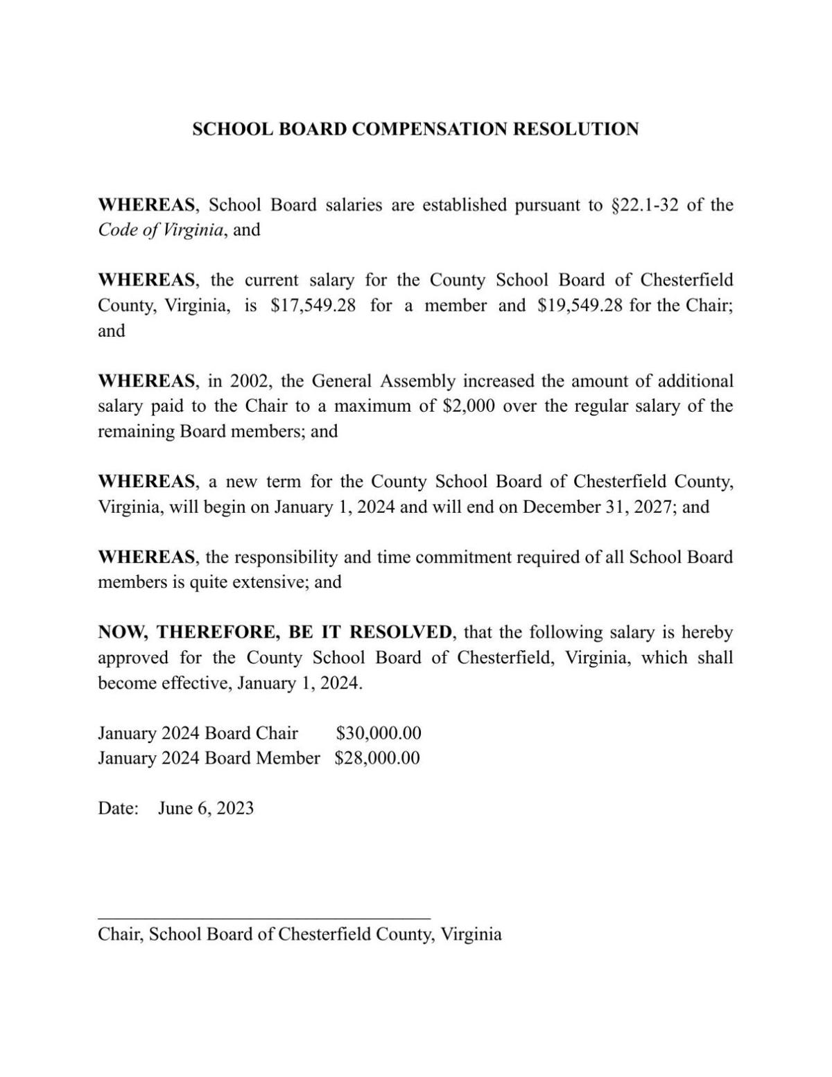 ATTACHMENT A - School Board Compensation Resolution.pdf