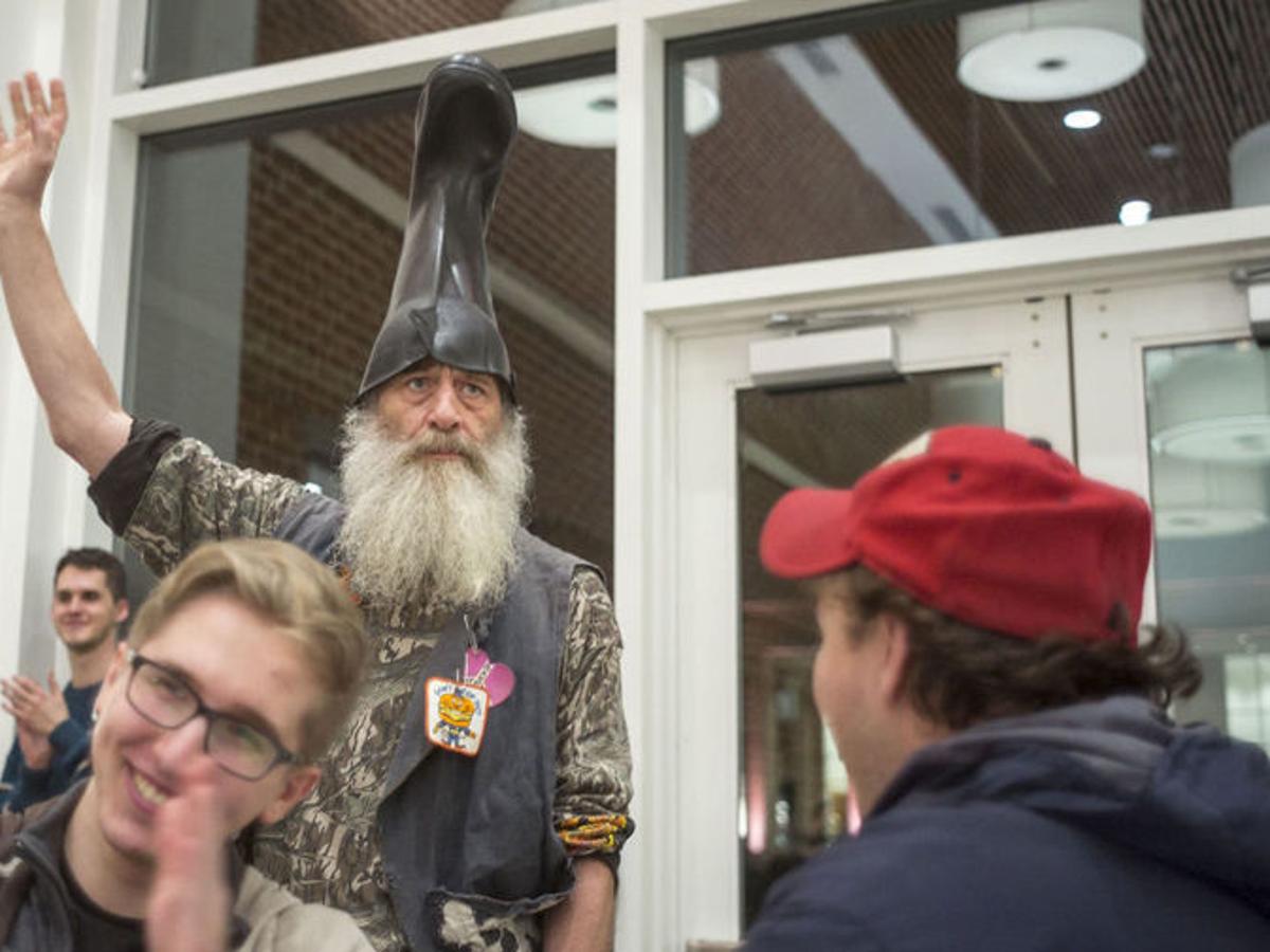 Political Prankster Vermin Supreme Makes Unofficial Appearance At Liberty University Virginia Richmond Com