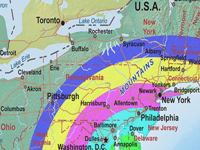 Wallops Launch Viewing Map