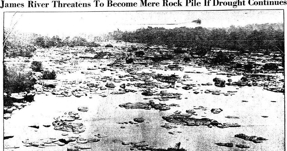FROM THE ARCHIVES 1930-31 drought almost reduced James River to 'mere rock pile' Aug 24, 2026