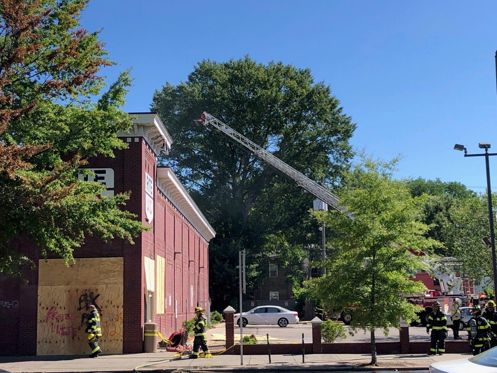 Watch Now Fire Crews Return To Site Of Sunday Fire At Rite Aid After Smoke Spotted Monday Morning Crime News Richmond Com