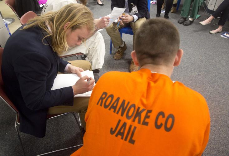Roanoke College students, county inmates tackle class side by side
