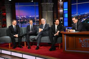 'Strike Force Five' podcast returns, Colbert talks 'rising tide of emotion'