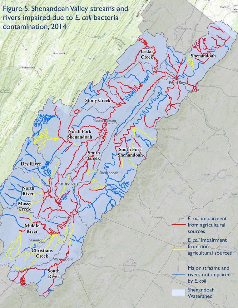 Shenandoah River Map