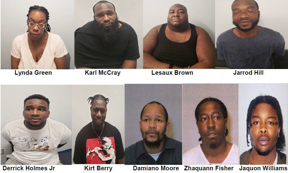 Hopewell police, with state and federal assistance, arrest 9 in city