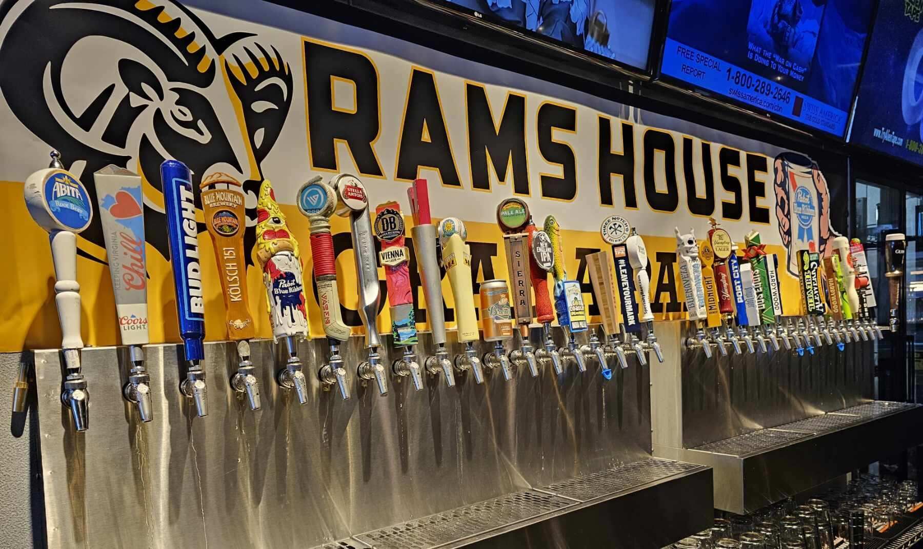 VCU themed bar Rams House open Taco Bamba at Willow Lawn