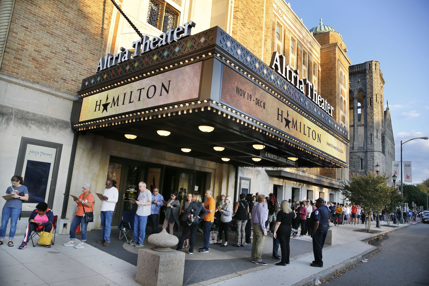 Hamilton altria tickets hotsell