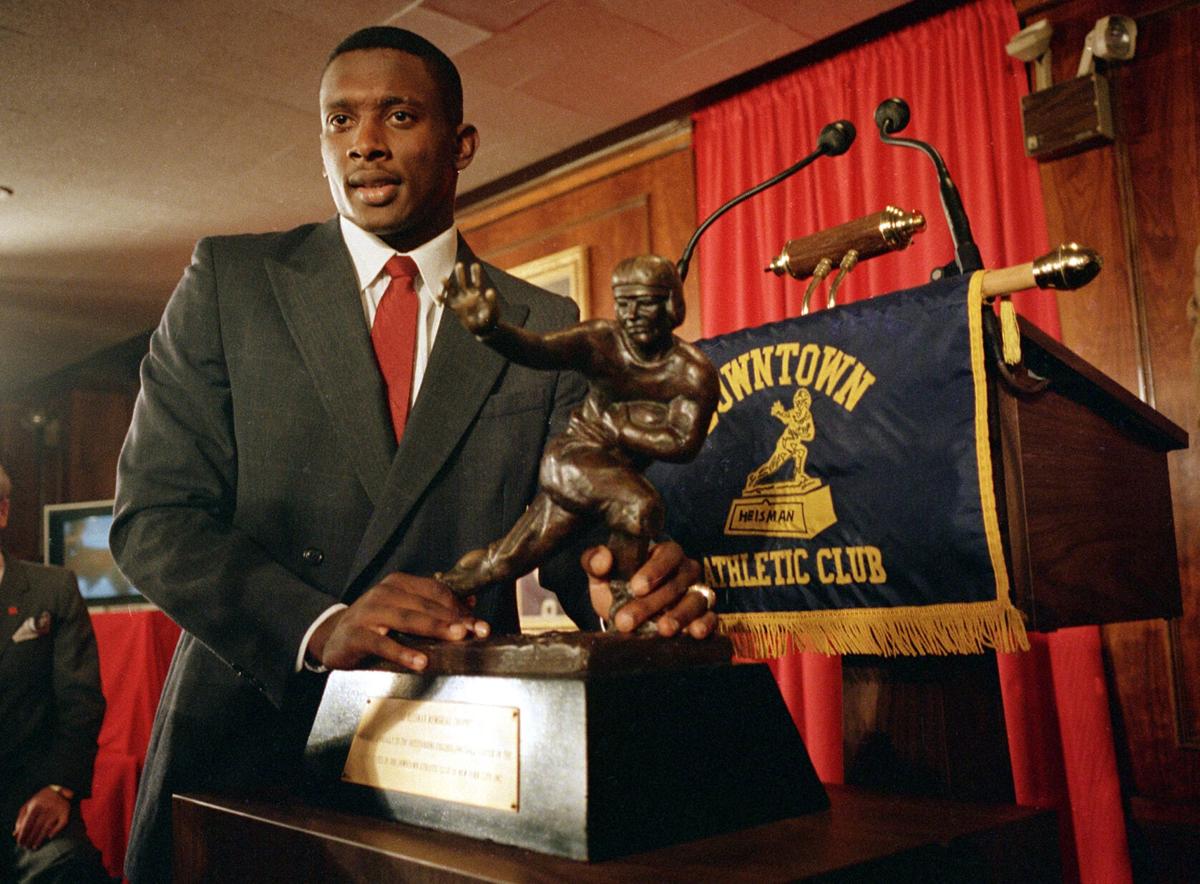 1987: Notre Dame's Tim Brown awarded Heisman Trophy