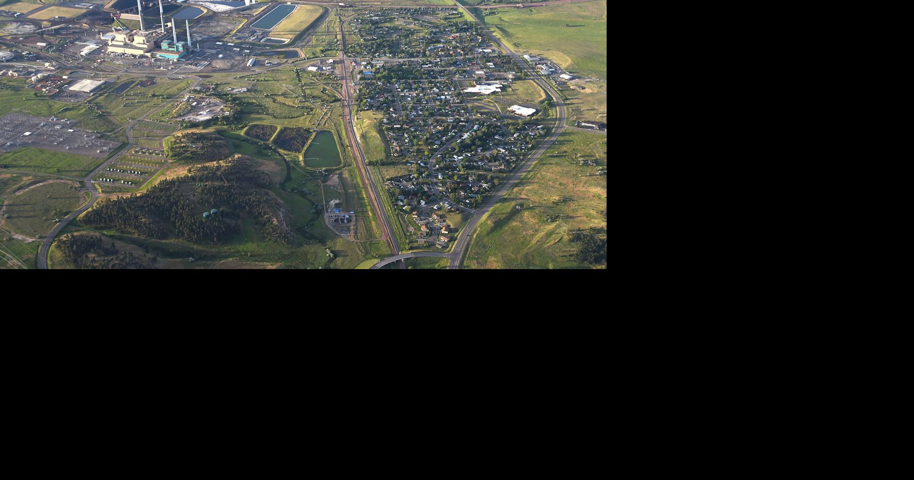 Aerial views of Colstrip