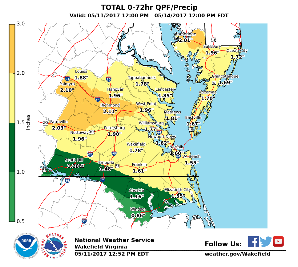 Rain wiped out a drought in Va., but more downpours could cause