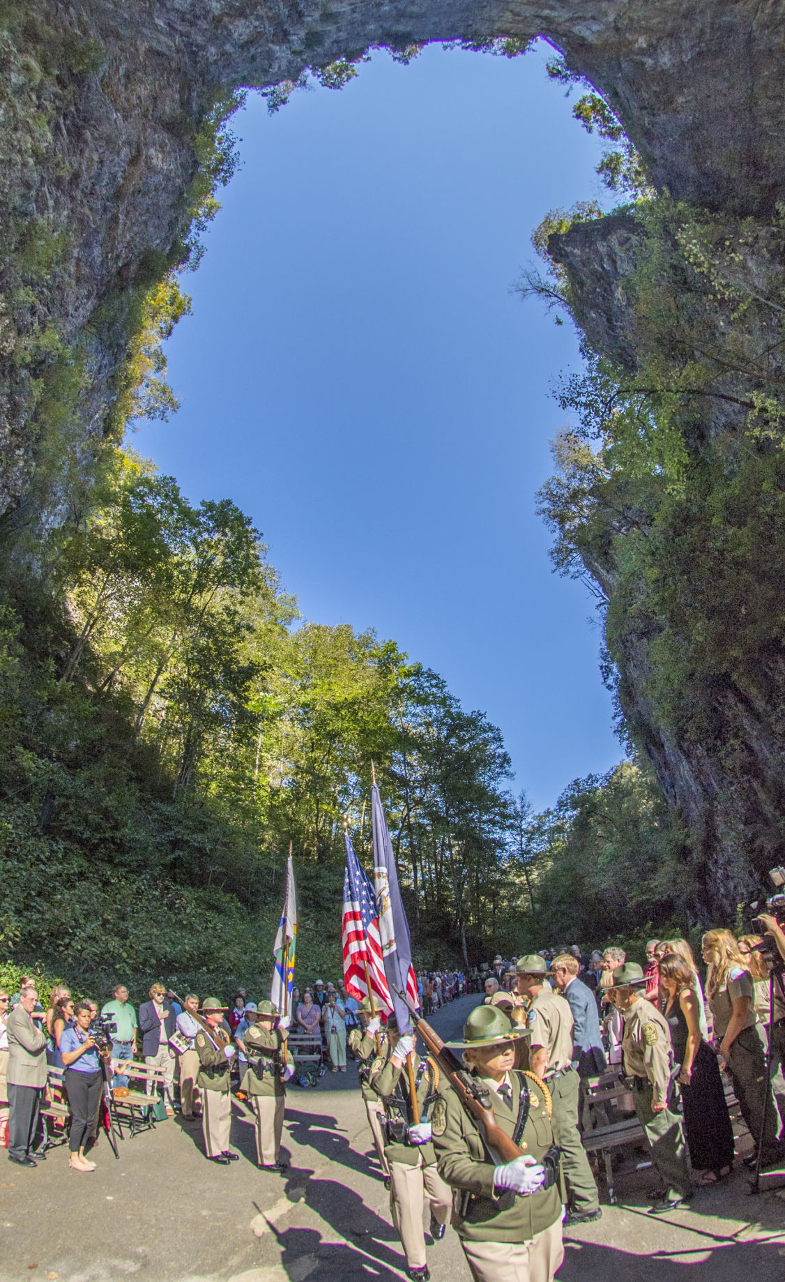 Rockbridge County's famous landmark Natural Bridge State Park