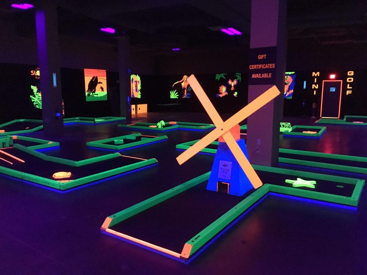 Glowgolf offers mini golf under the glow of black lights in Short Pump