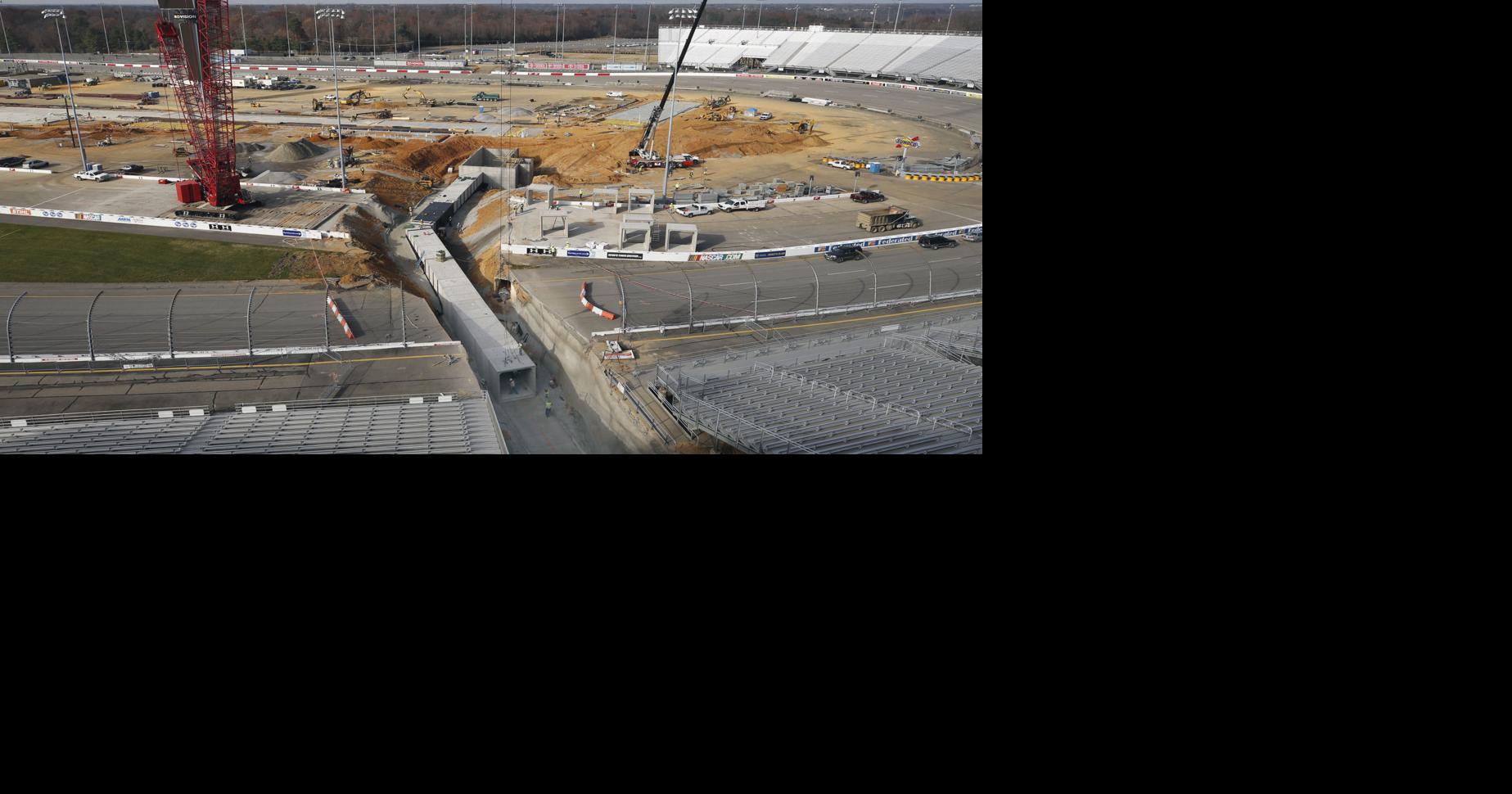 Richmond Raceway removes a portion of its racetrack for new pedestrian ...
