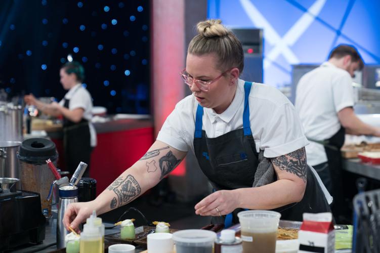 Chef Brittanny Anderson competes on Iron Chef America