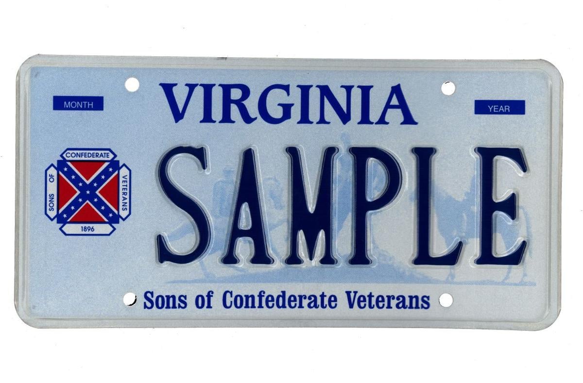 sample virginia license plates license flag Confederate orders Virginia McAuliffe off