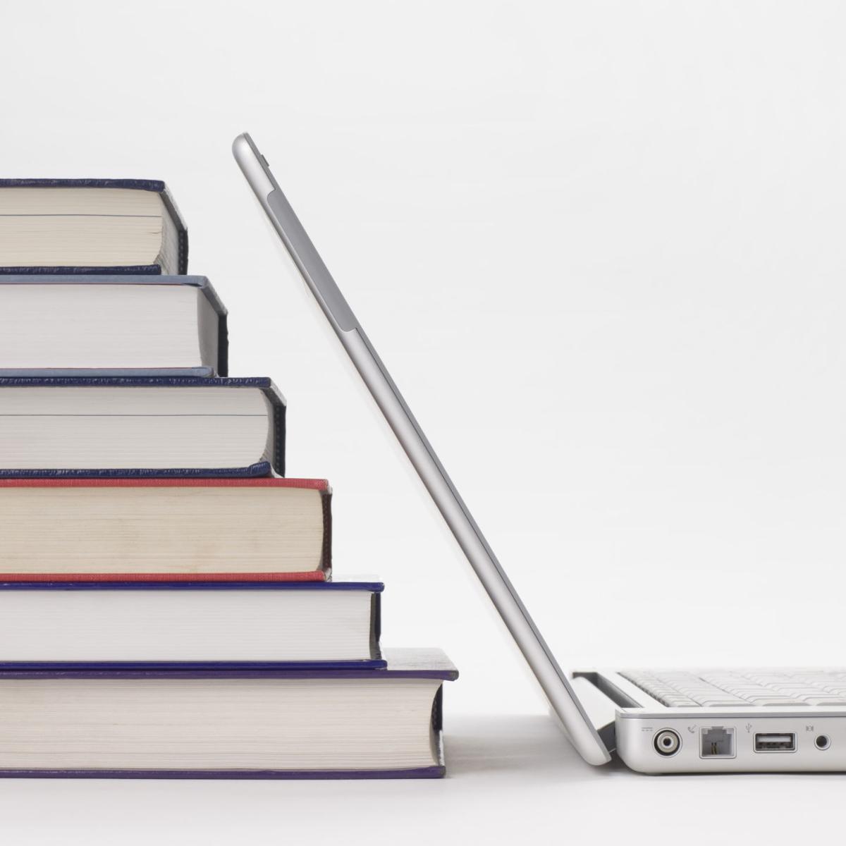 books and laptop