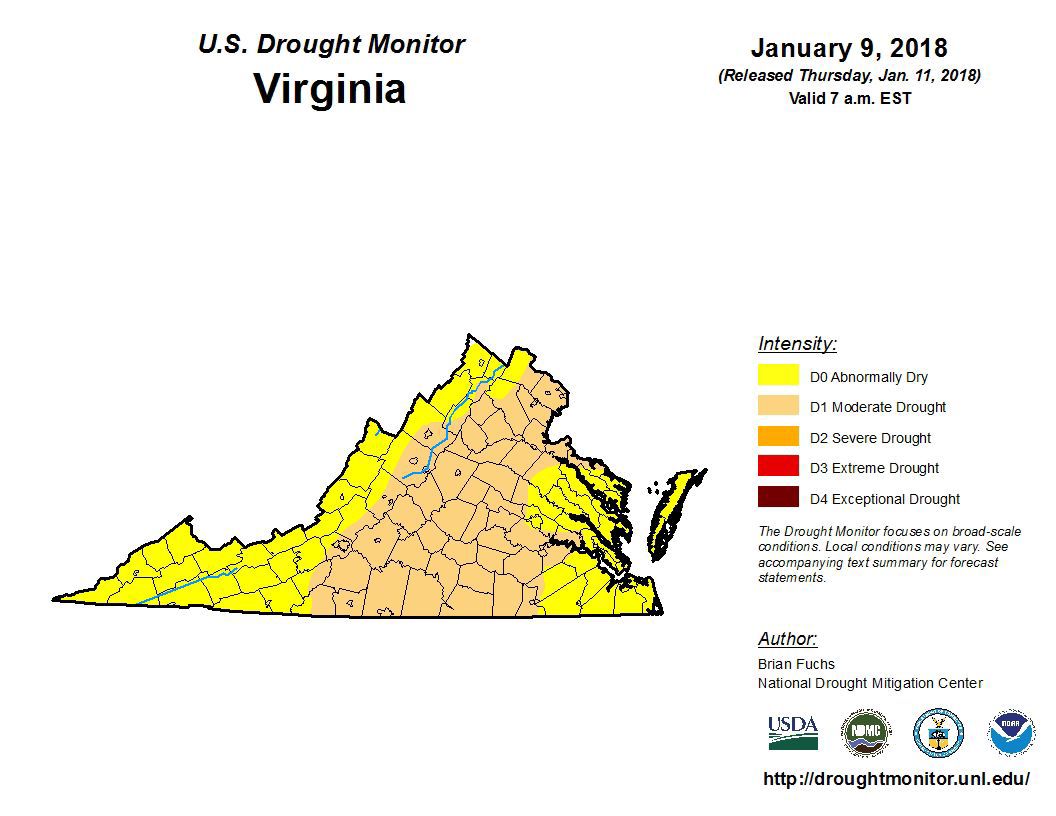 Dry winter allowed drought to develop in Virginia; upcoming rain is ...