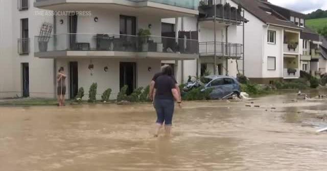 German spa town left inundated by floodwaters