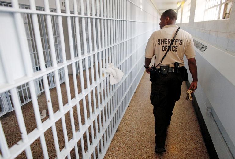 Inside Richmond jail; construction of the new jail