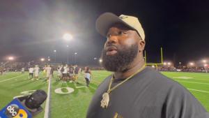 Huguenot football coach Charles Scott talks Falcons win over Highland Springs
