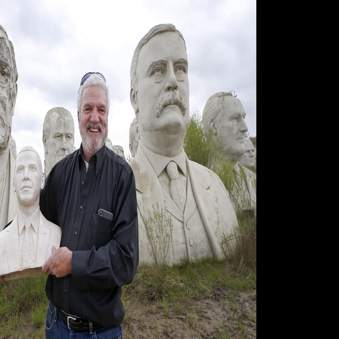 Obama S Back Poached Presidential Bust Is Reunited With Ex Presidents On Croaker Farm Virginia Richmond Com