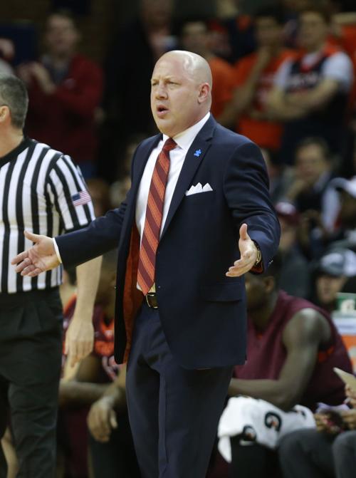 Virginia Tech at Virginia men's basketball game