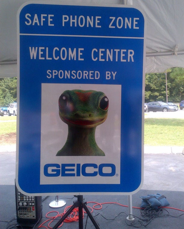 Geico sponsors program at state highway rest stops