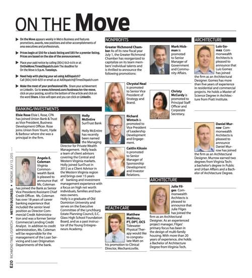 Interact with us - Submit an "On the Move" job announcement