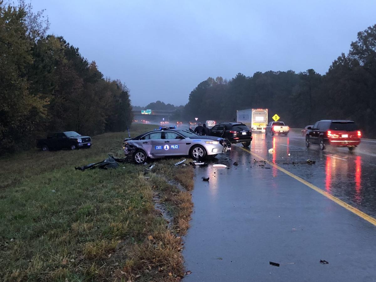 State trooper suffers minor injuries in Hanover crash; Henrico man