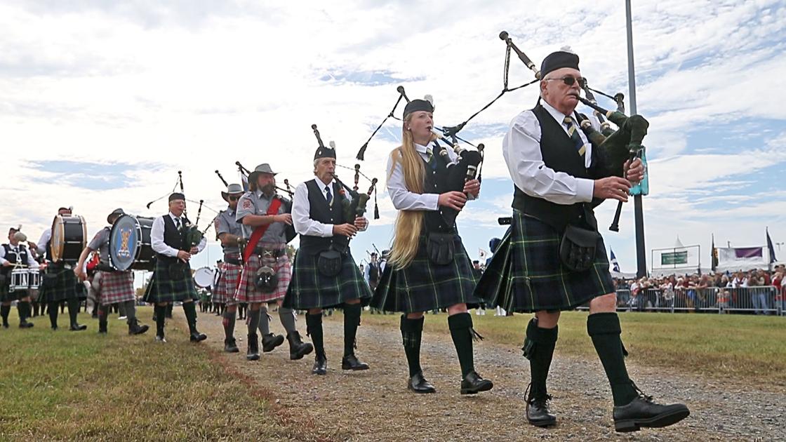 Bagpipe bands, Scottish and Irish dancing at Celtic Festival Video