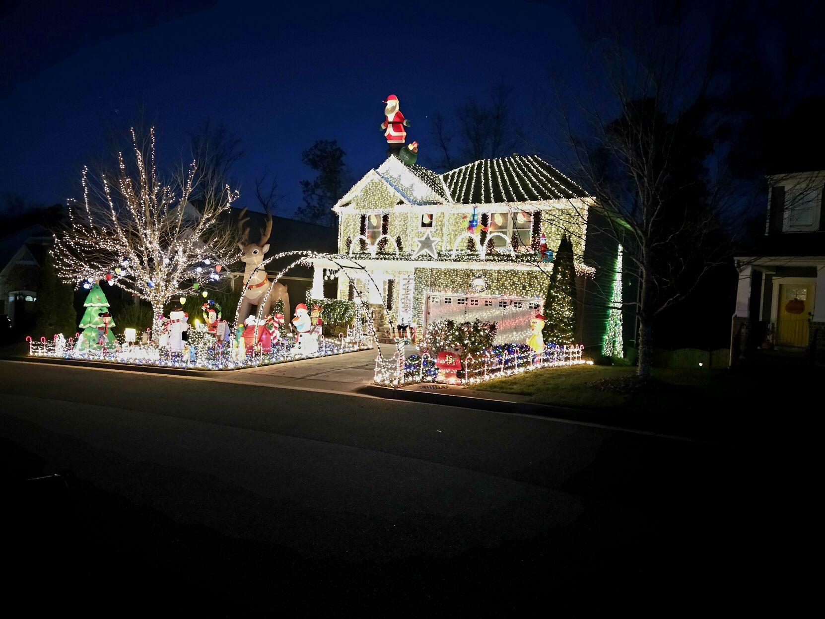 9604 Asbury Court Richmond Christmas Tacky Lights 2024