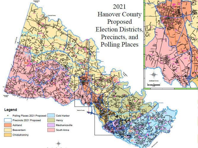 Hanover unveils proposed redistricting maps; Chickahominy sees the