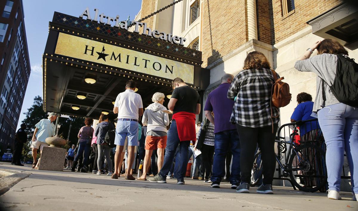 PHOTOS Fans lineup for 'Hamilton' tickets at Altria Theater