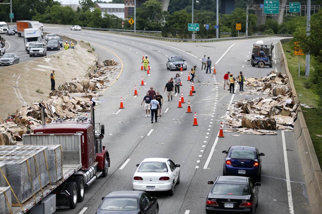 PHOTOS: Accident Snarls I-95 In Downtown Richmond | Richmond Local News ...