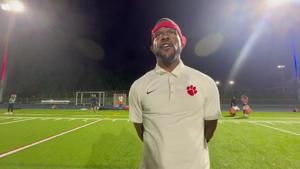 Hermitage football coach Timothy Jean Pierre talks win over Glen Allen