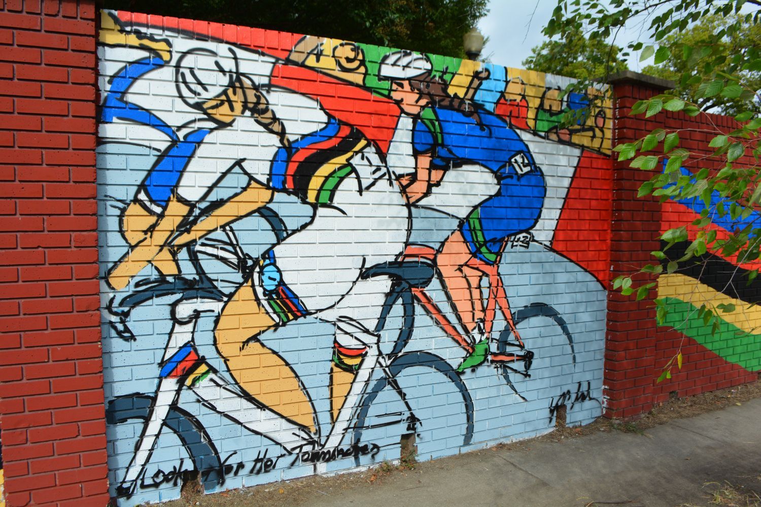 PHOTOS Bike race murals on Belvidere