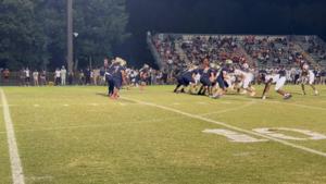 Manchester football forces a turnover late in the fourth quarter against Midlothian, giving the Lancers one more chance