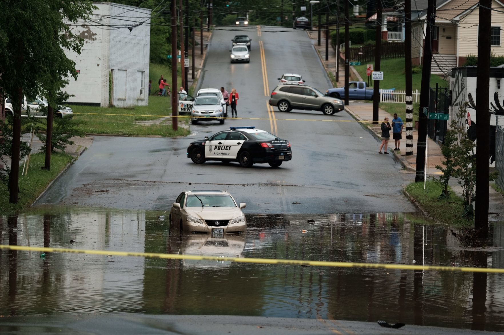 Richmond Drivers Get Stuck During Flash Flooding | Richmond Local News ...