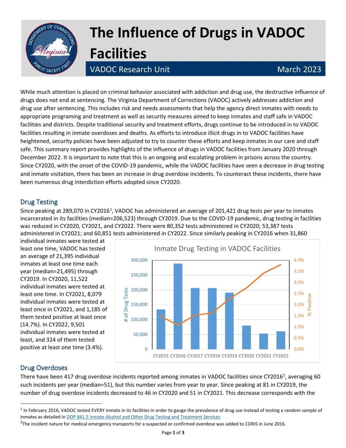 VADOC report