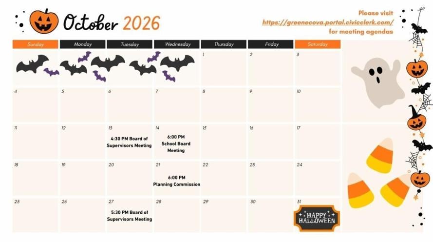 Greene County October 2026 | News to Know