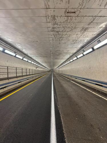 I-64 HRBT westbound reopens early following completion of first travel lane repaving